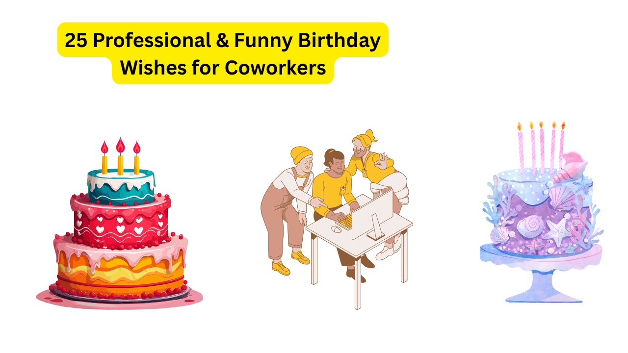 25 Professional & Funny Birthday Wishes for Coworkers 1 Professional & Funny Birthday Wishes for Coworkers